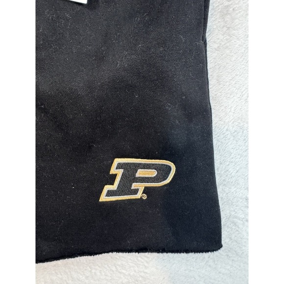 Hype & Vice Purdue Boilermakers Black Cut Off Sweat Shorts Women's Small - Picture 3 of 5